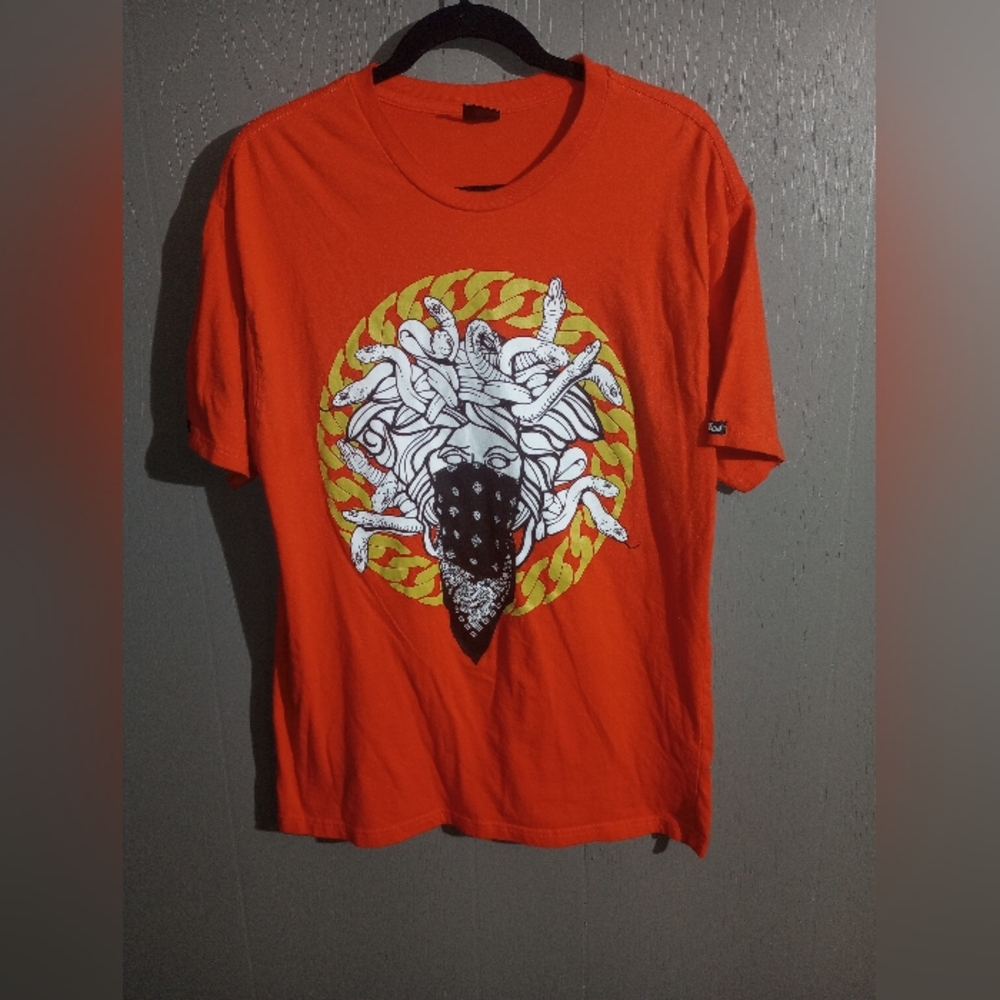 Orange Crooks & Castles Medusa Tshirt